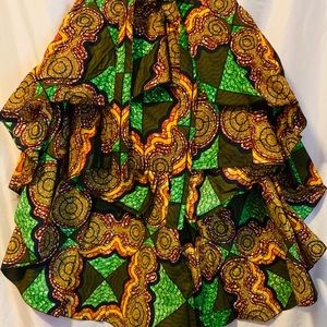 Hi low African print
